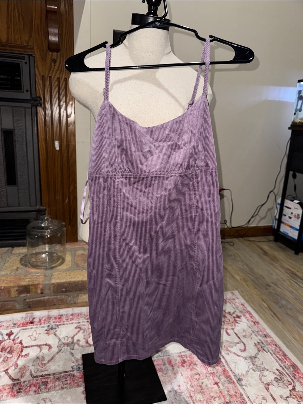 wild fable Pastel Lilac Corduroy Slip Dress